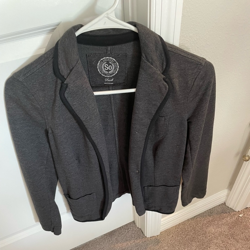 Grey blazer jacket